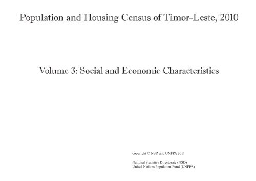 Social and Economic Characteristics Volume 3 (ENGLISH)