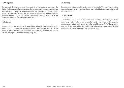 Social and Economic Characteristics Volume 3 (ENGLISH)