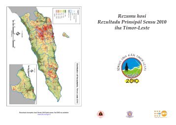 Rezumu hosi Rezultadu Prinsipál Sensu 2010 iha Timor-Leste