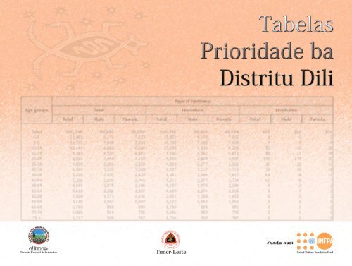 Dili DPT Final.indd - Direcção Nacional de Estatística