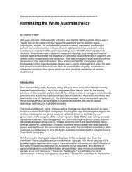 Rethinking the White Australia Policy