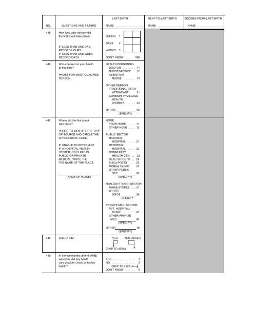 Demographic and Health Survey 2009-10 - Timor-Leste Ministry of ...