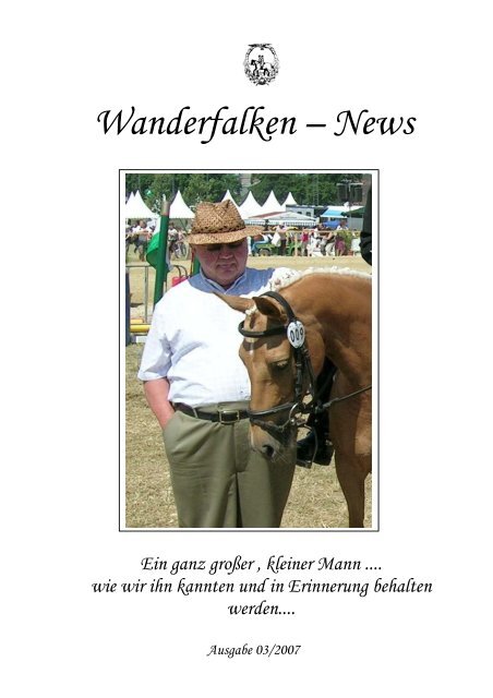 Wanderfalken – News - Rv-wanderfalke.de