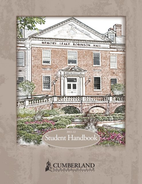 Student Handbook - Cumberland School of Law - Samford University