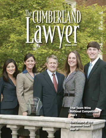 Winter 2009 - Cumberland School of Law - Samford University