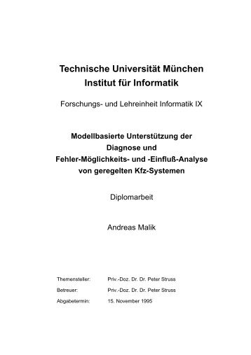 Technische Universität München Institut für Informatik