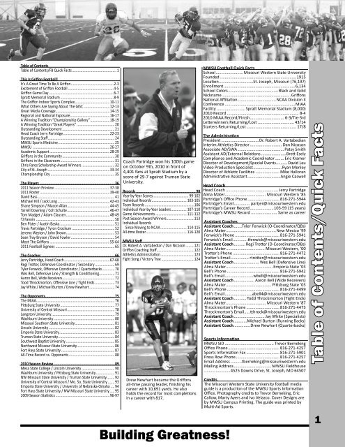 Media Guide - Missouri Western State University Athletics