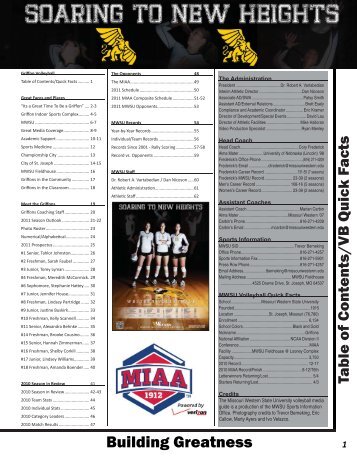 Media Guide - Missouri Western State University Athletics