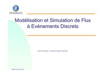 Modélisation et Simulation de Flux à Evénements Discrets - EMAC