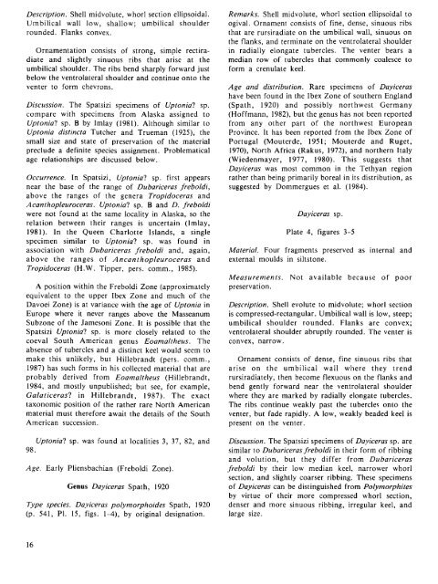 PLIENSBACHIAN (LOWER JURASSIC) BIOSTRATIGRAPHY AND ...