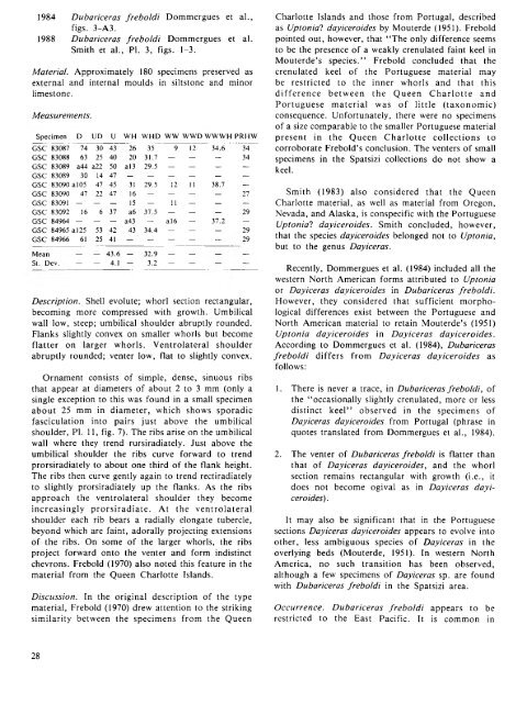 PLIENSBACHIAN (LOWER JURASSIC) BIOSTRATIGRAPHY AND ...