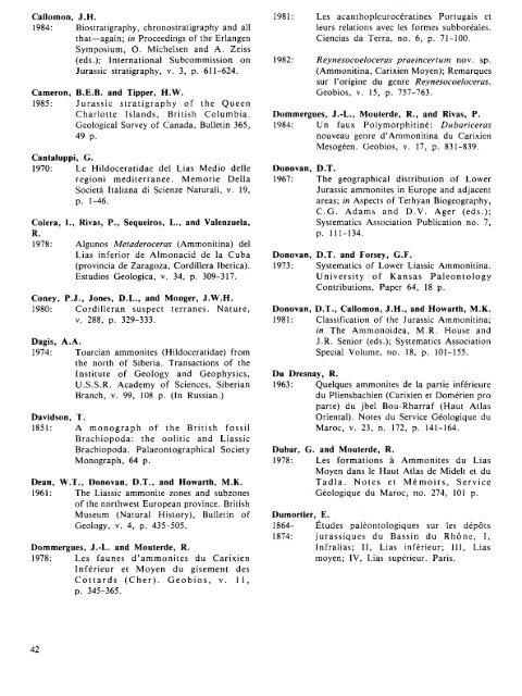 PLIENSBACHIAN (LOWER JURASSIC) BIOSTRATIGRAPHY AND ...