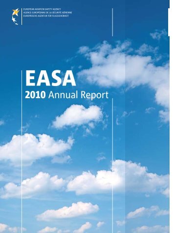 Annual Report 2010 - European Aviation Safety Agency - Europa