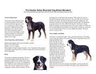 Illustrated Breed Standard - Greater Swiss Mountain Dog Club of ...