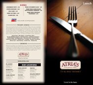 794699-Atria's Lunch Menu