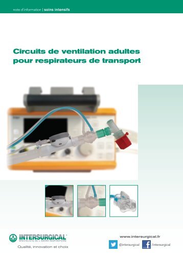 Circuits de ventilation adultes pour respirateurs de ... - Intersurgical