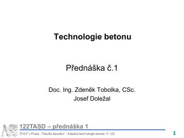 Technologie betonu