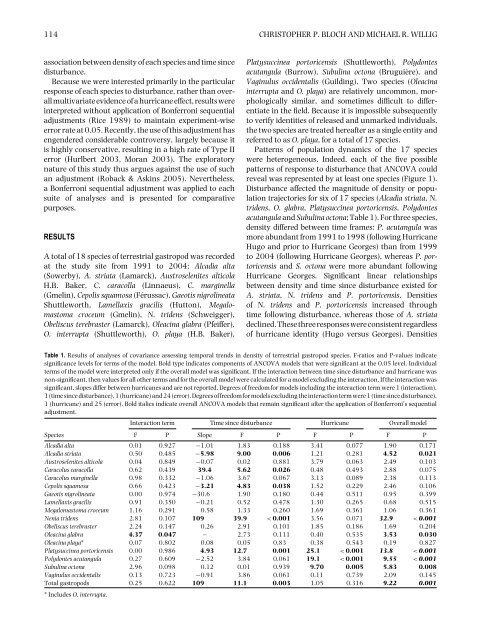 Journal of Tropical Ecology (2006) - USDA Forest Service