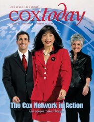 The Cox Network in Action - Southern Methodist University