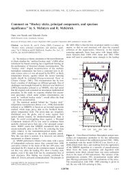 Hockey sticks, principal components, and spurious significance