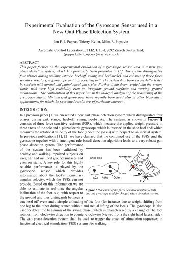 Experimental Evaluation of the Gyroscope Sensor used in a ... - IFESS