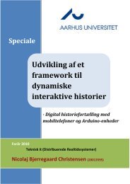 Udvikling af et framework til dynamiske interaktive ... - Hovedmenu