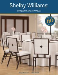 Banquet CHaIRS and taBLeS - Shelby Williams