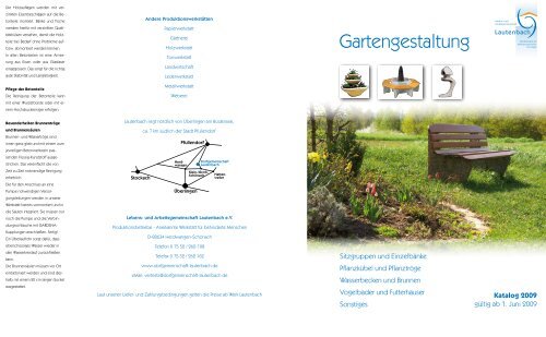 Betonwerkstatt - Lebens- und Arbeitsgemeinschaften Lauterbach