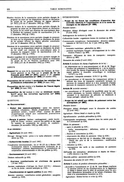 1992 - Archives de l'Assemblée nationale