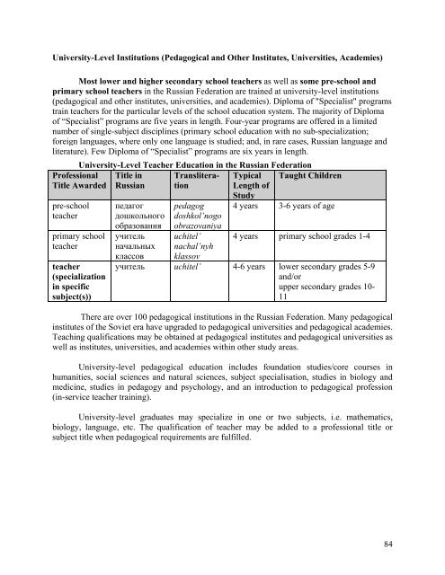 Credential Templates, The Former USSR and the Russian Federation