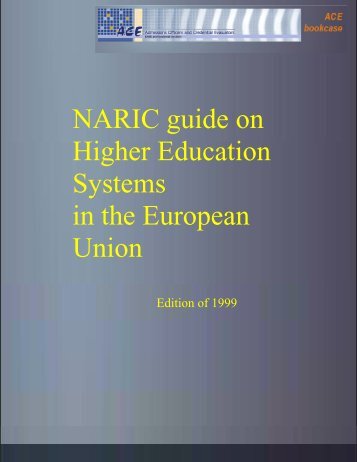 NARIC guide on Higher Education Systems in the European Union