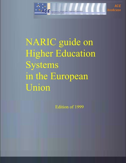 NARIC guide on Higher Education Systems in the European Union