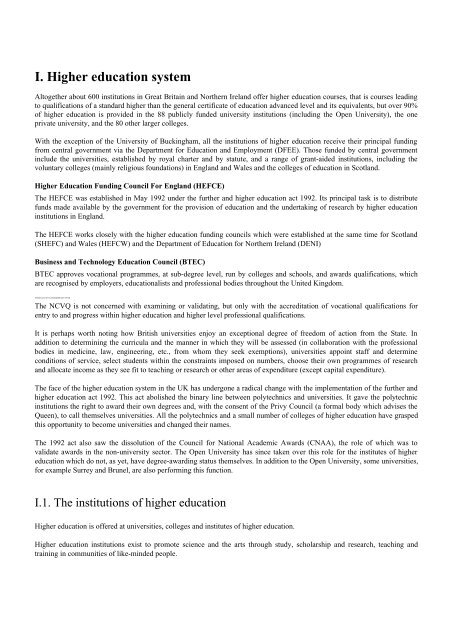 NARIC guide on Higher Education Systems in the European Union