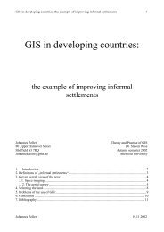 GIS in developing countries: - Zeller