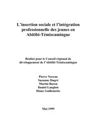 L'insertion sociale et l'intégration professionnelle des ... - Papyrus