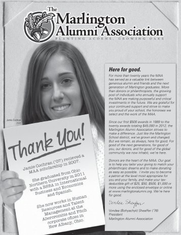 2013 Fall - Marlington Alumni Association