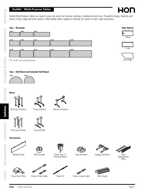 index accessories education tables seating storage & files w ...