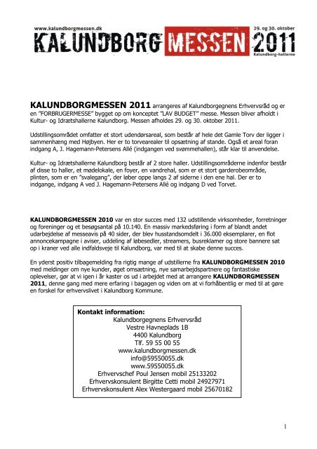 MESSEHÅNDBOG 2011 - Kalundborgegnens Erhvervsråd