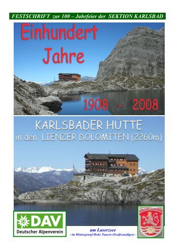 Festschrift 2008 ? Seite 1 bis 64.pdf - DAV Karlsbad