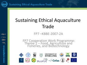 Sustaining Ethical Aquaculture Trade - SEAT Global