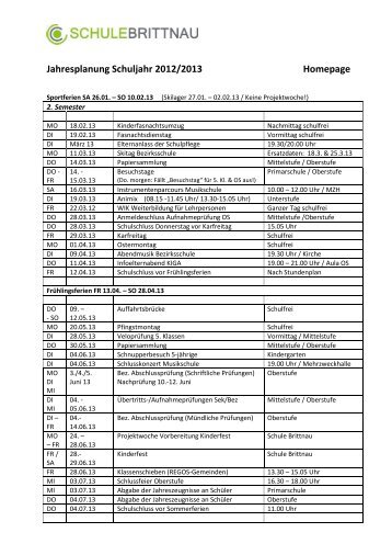 Jahresplanung_2 Sem _12-13 - Schule Brittnau
