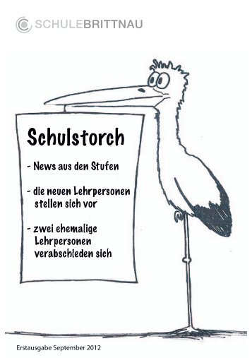 Schulstorch 1_12 Ausgabe - Schule Brittnau