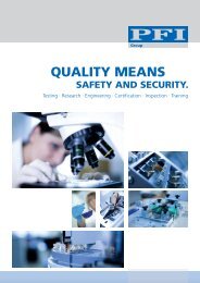 QUALITY MEANS - PFI Germany Start