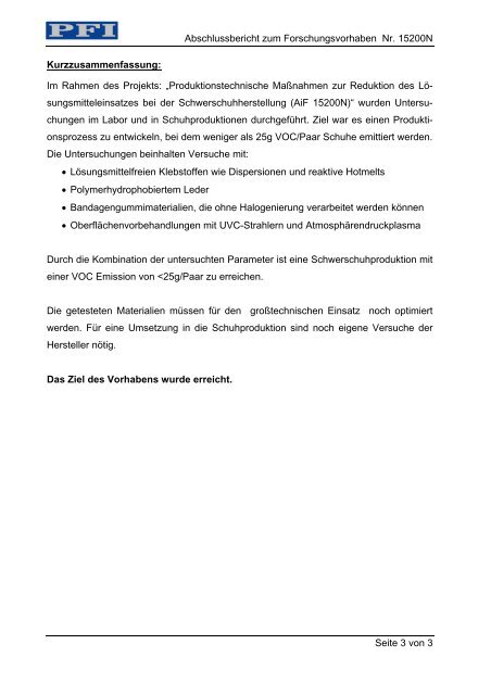 Bericht als PDF Dokument - PFI Germany Start