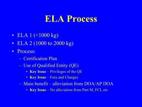 EASA's Proposed European Light Aircraft Category