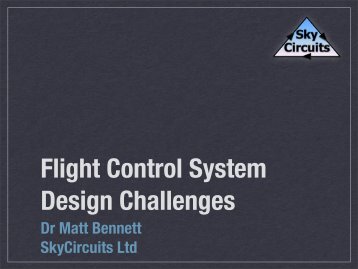 Flight Control System Design Challenges