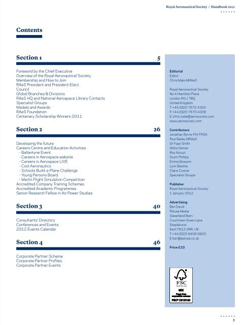 RAeS Handbook - Royal Aeronautical Society