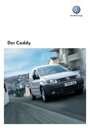 Der Caddy - Aufbaurichtlinien
