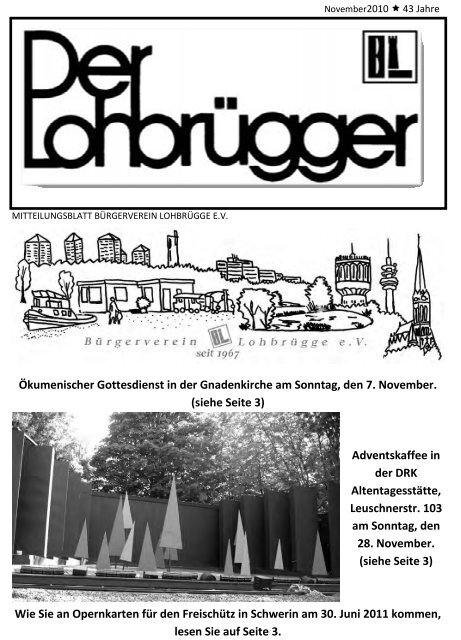 Seite 1 November - Bürgerverein Lohbrügge