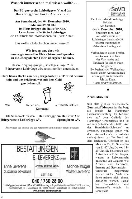 Seite 1 November - Bürgerverein Lohbrügge